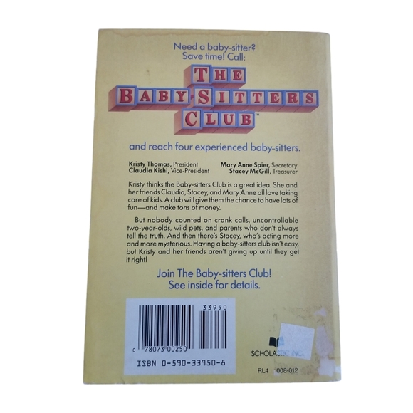 Vintage Baby-Sitters Club Novel #1 - Picture 2 of 4